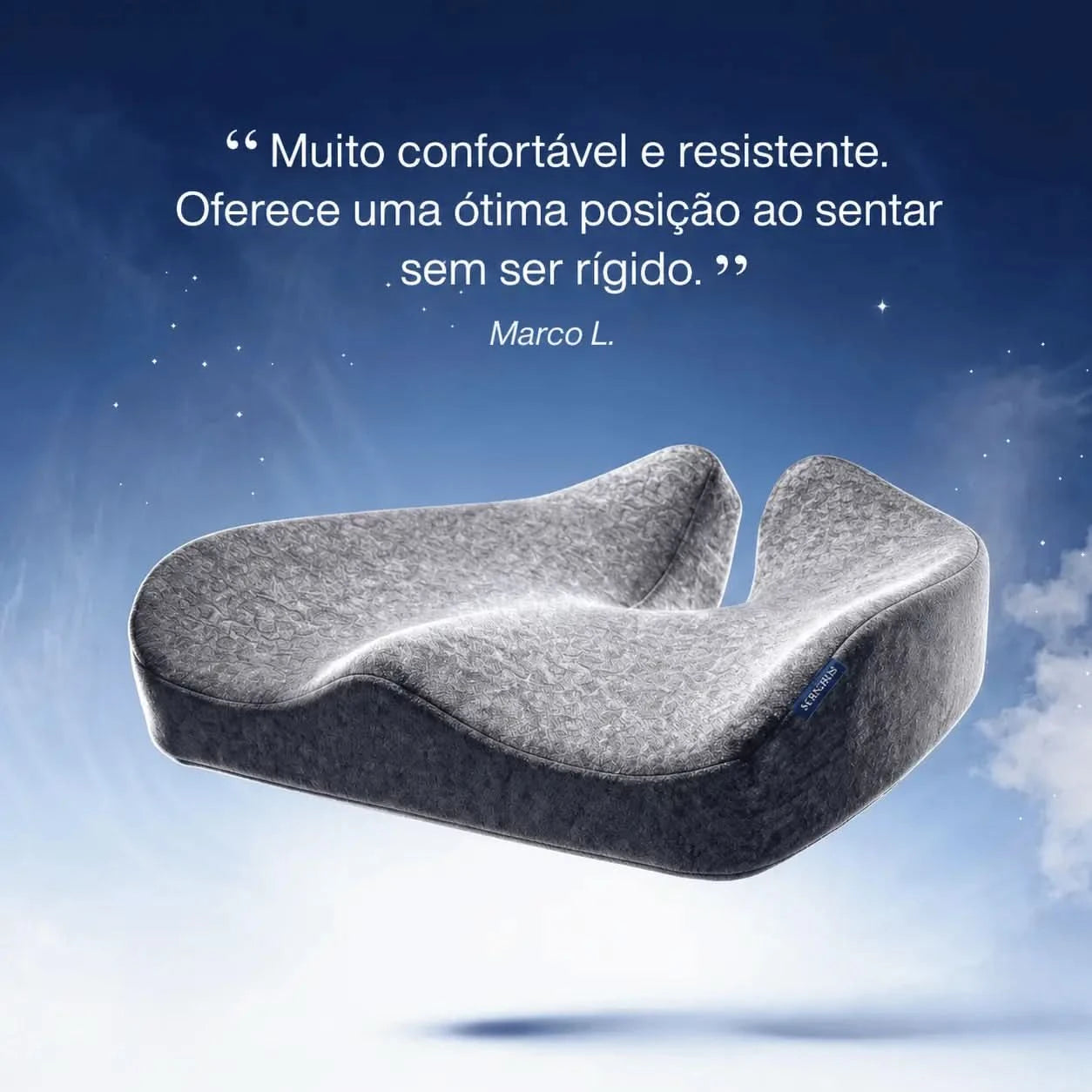 Almofada OrtoSuporte Serenium® - Almofada Ergonômica para Cadeira