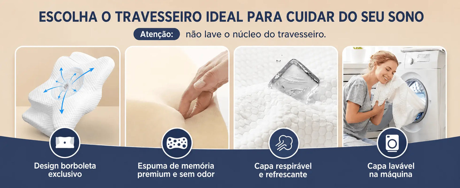 O travesseiro ideal para cuidar do seu sono