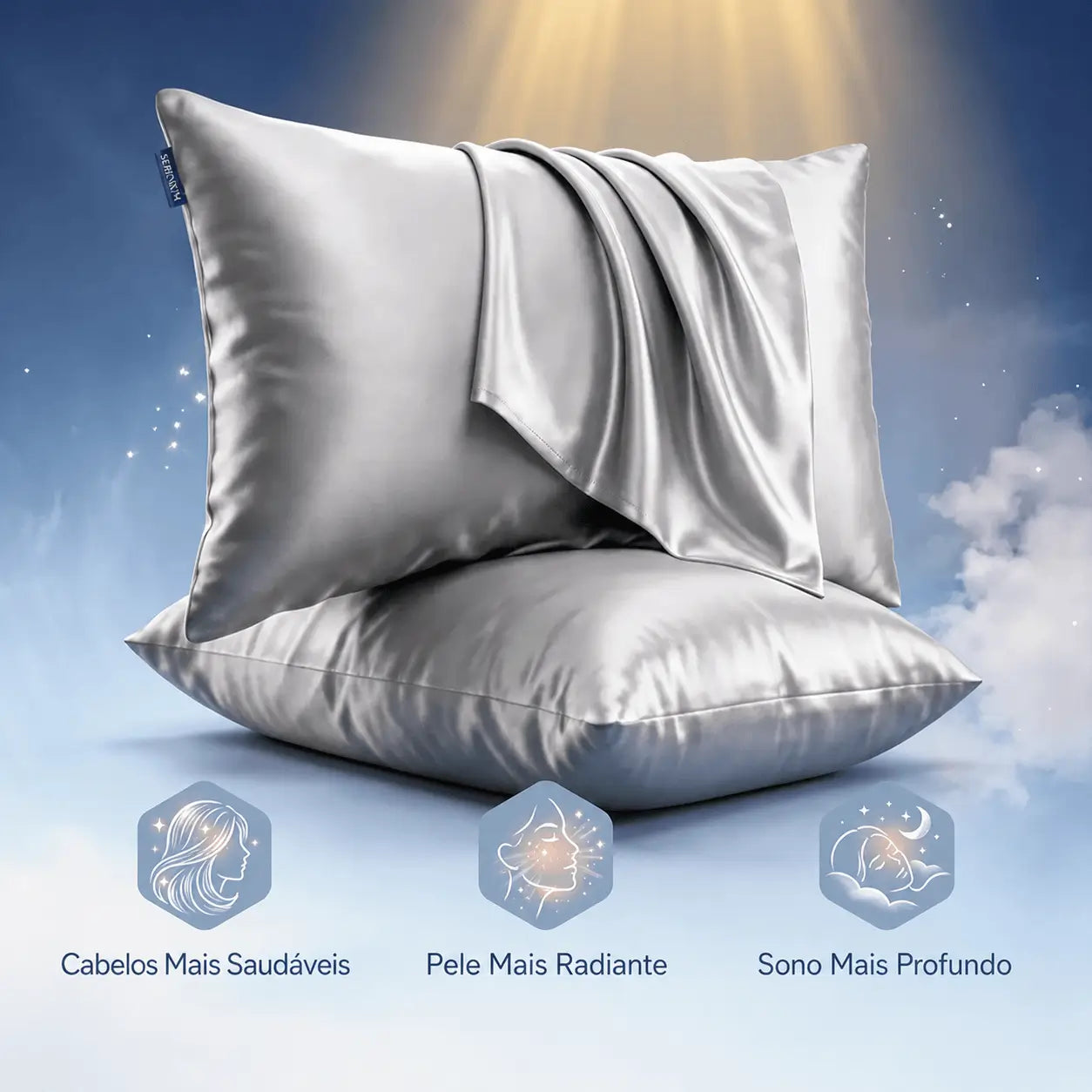Fronha de Seda Serenium® Care - [Compre 1 & Leve 2]