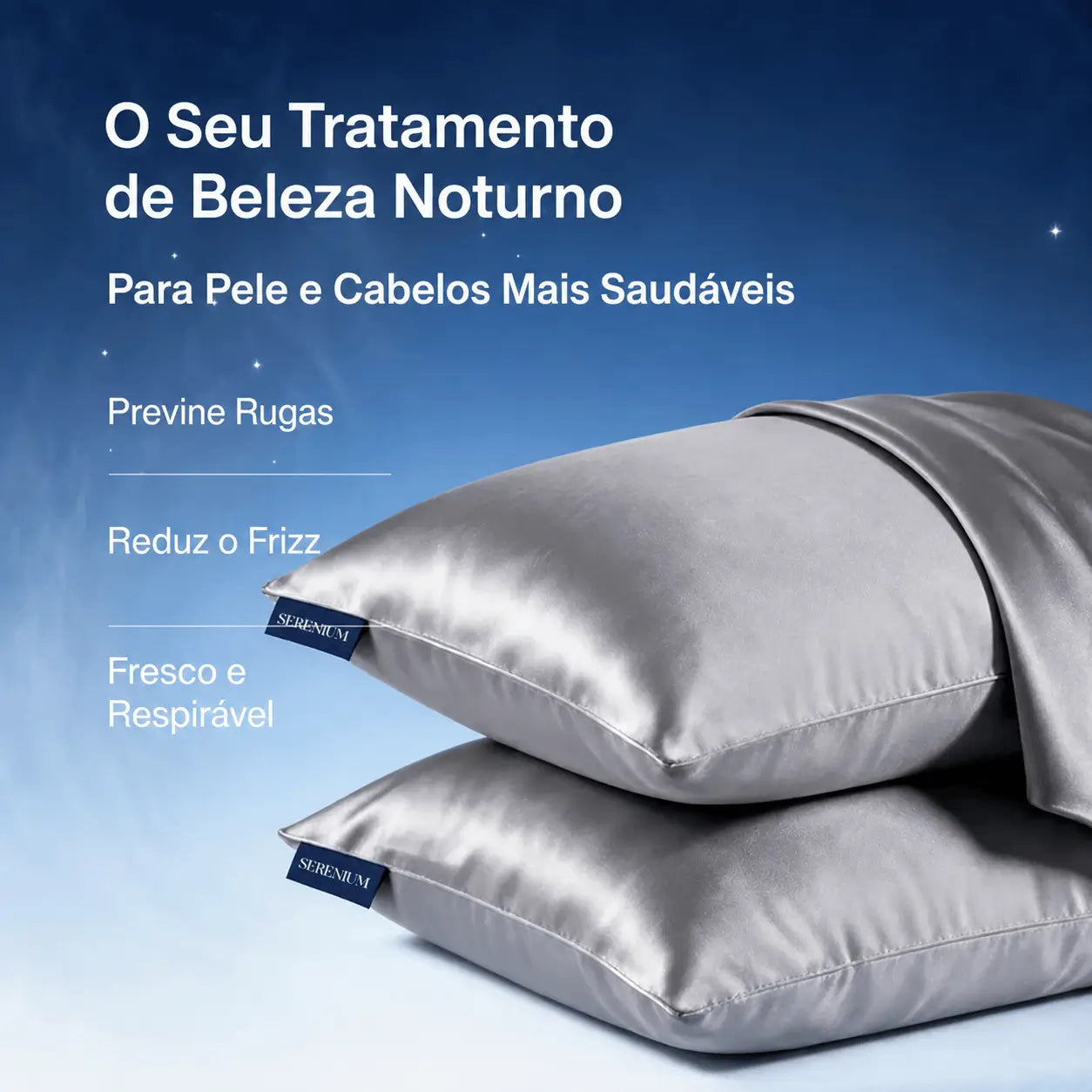 Fronha de Seda Serenium® Care - [Compre 1 & Leve 2]