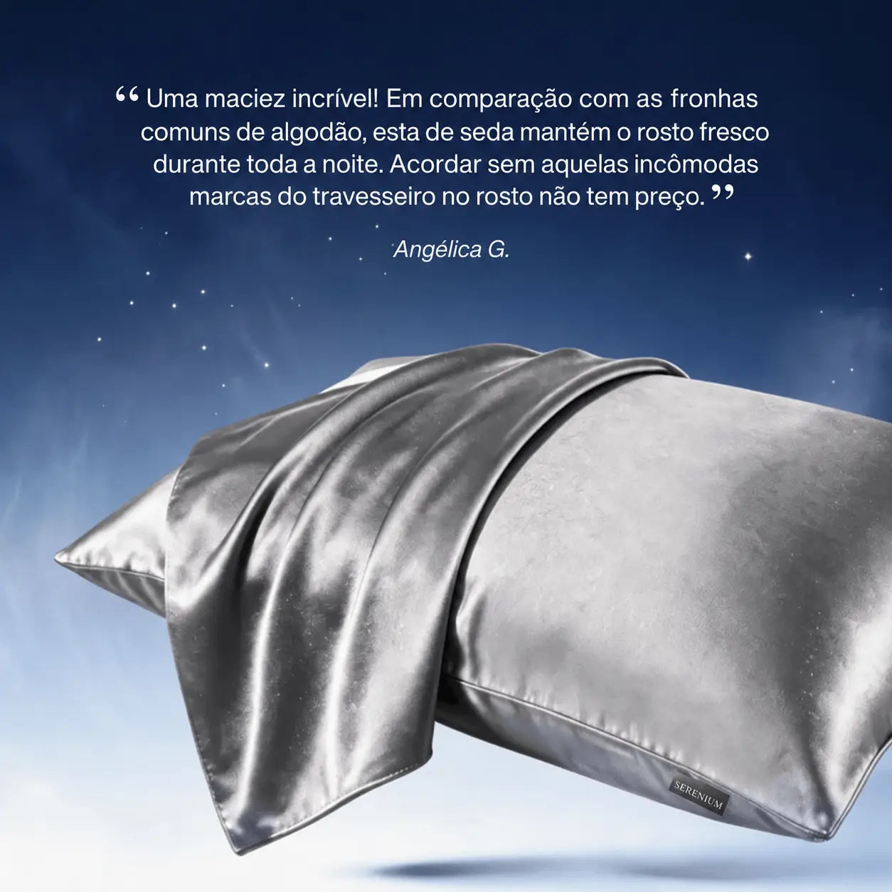 Fronha de Seda Serenium® Care - [Compre 1 & Leve 2]