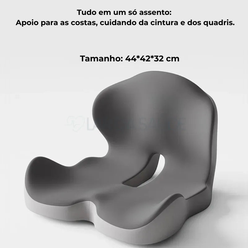 Almofada Ortopédica de Assento com Apoio Lombar - ComfortPosture